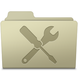 Utilities Folder Ash Icon 256x256 png